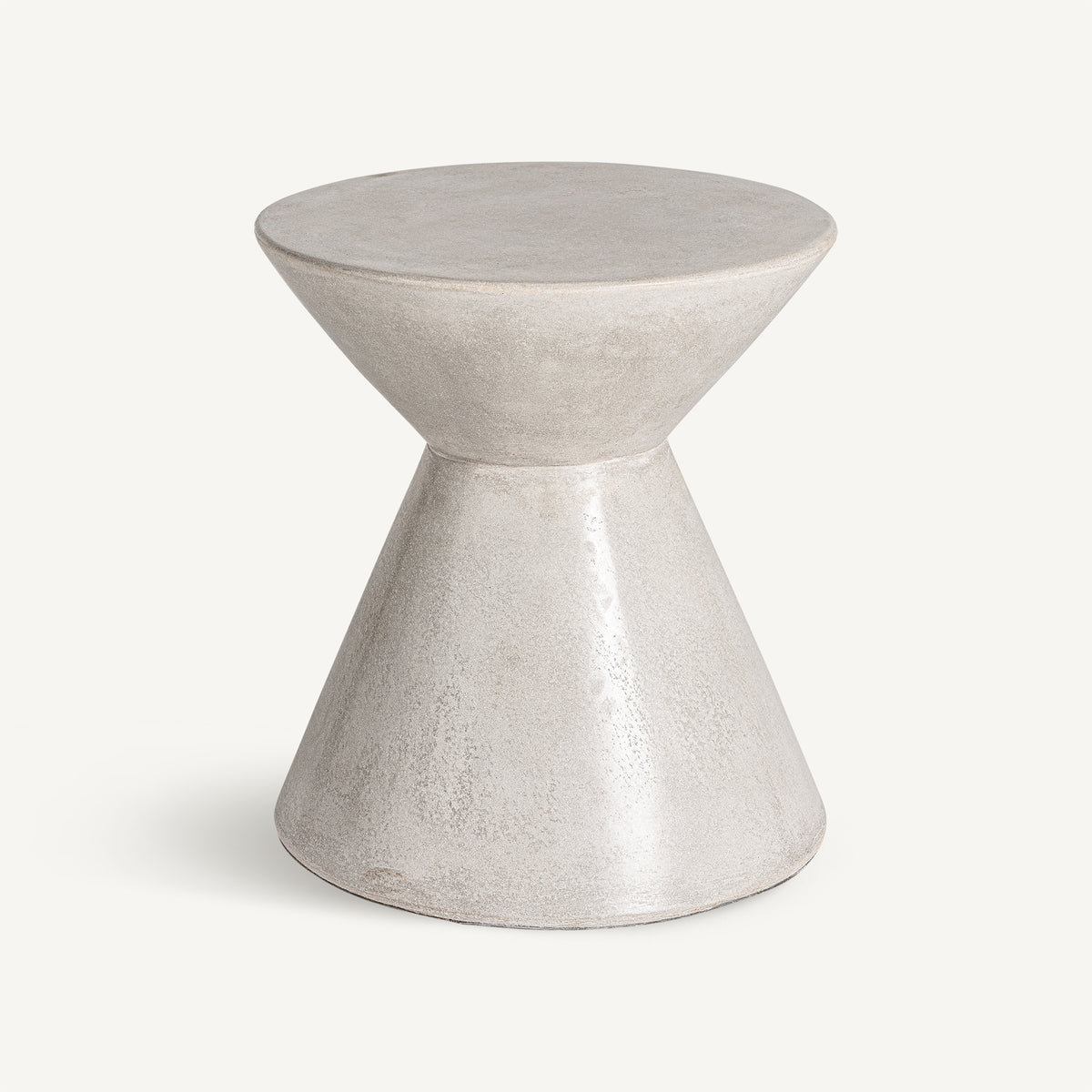 Mesa auxiliar Telfs — Cemento gris