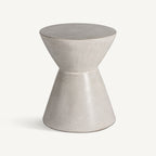 Mesa auxiliar Telfs — Cemento gris