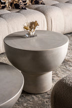 Mesa auxiliar Telfs — Cemento gris