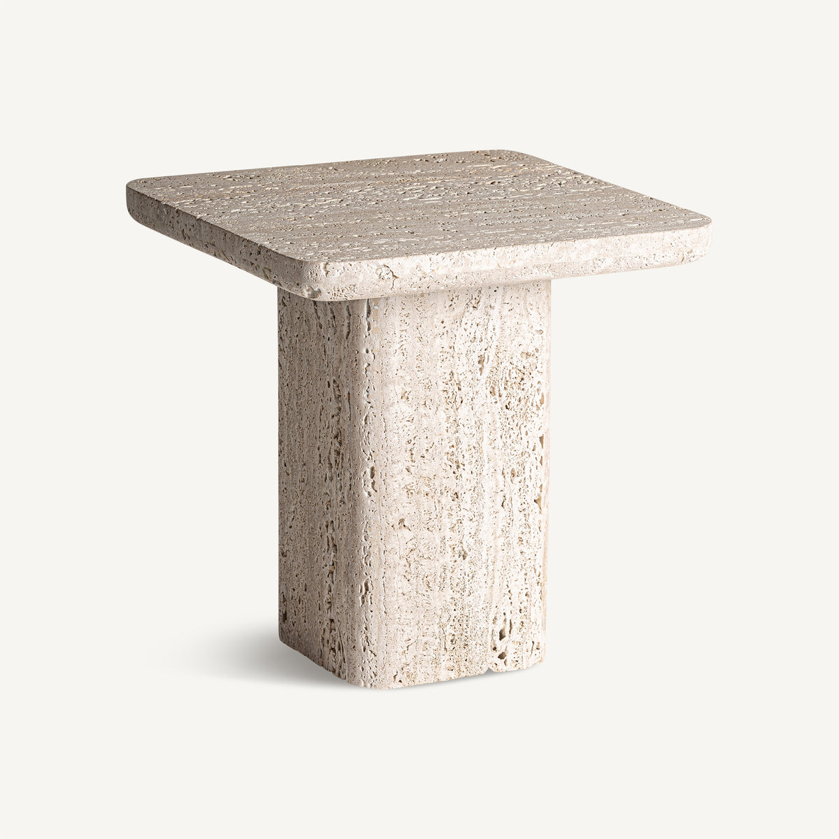 Mesa auxiliar Theuville — Travertino beige