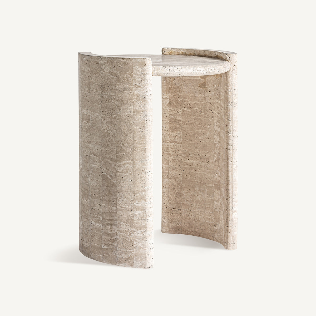 Mesa auxiliar Thiennes — Travertino beige