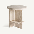 Mesa auxiliar Thiennes — Travertino beige