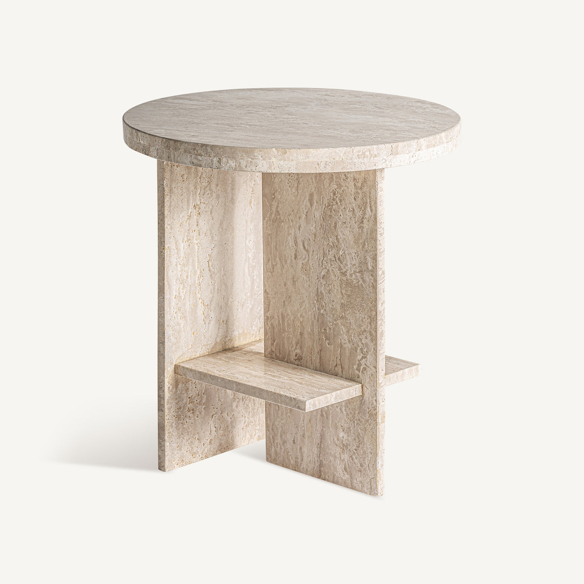 Mesa auxiliar Thiennes — Travertino beige