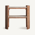 Mesa auxiliar Tivoli — Travertino beige mate