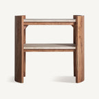 Mesa auxiliar Tivoli — Travertino beige mate