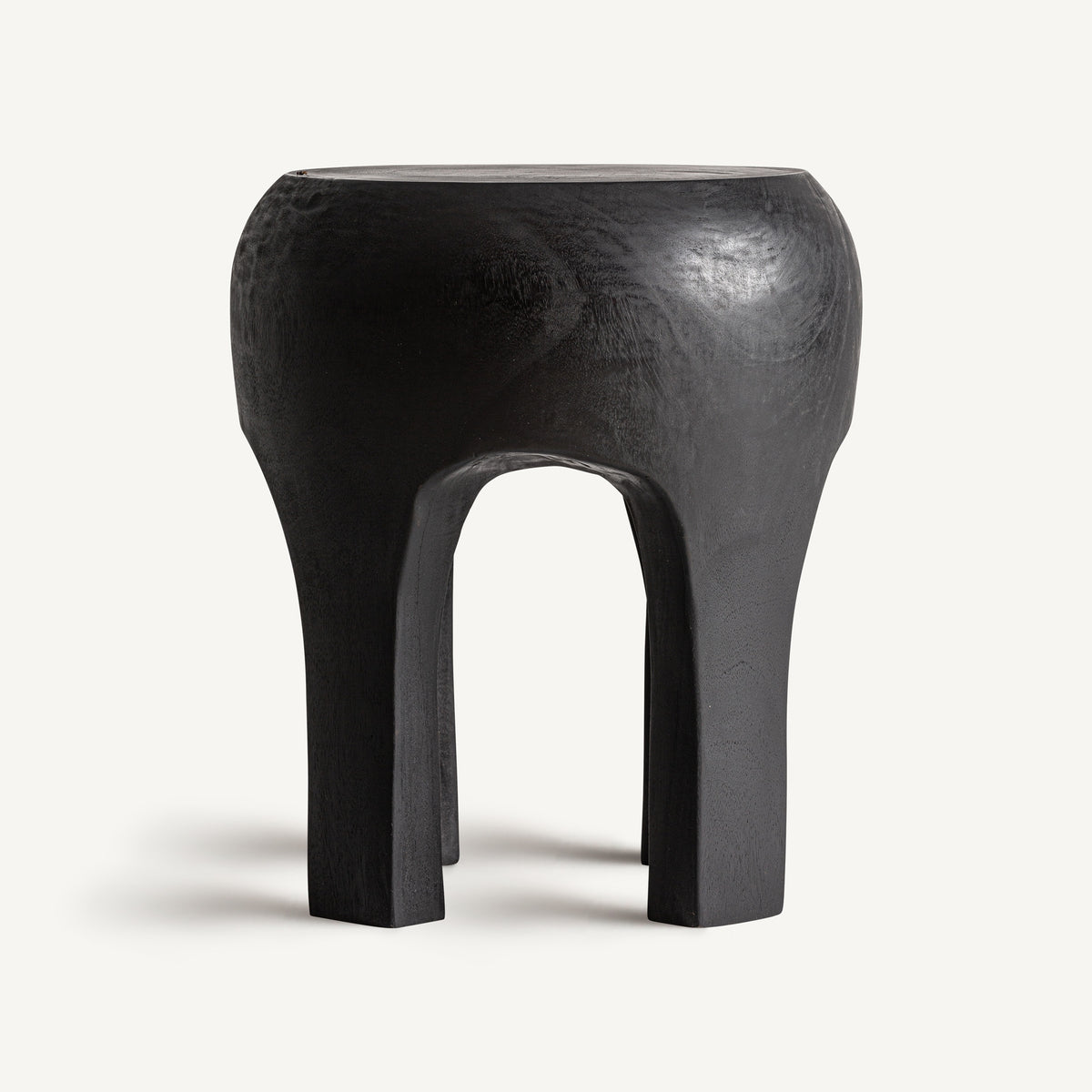 Mesa auxiliar Wahel — Madera suar negro