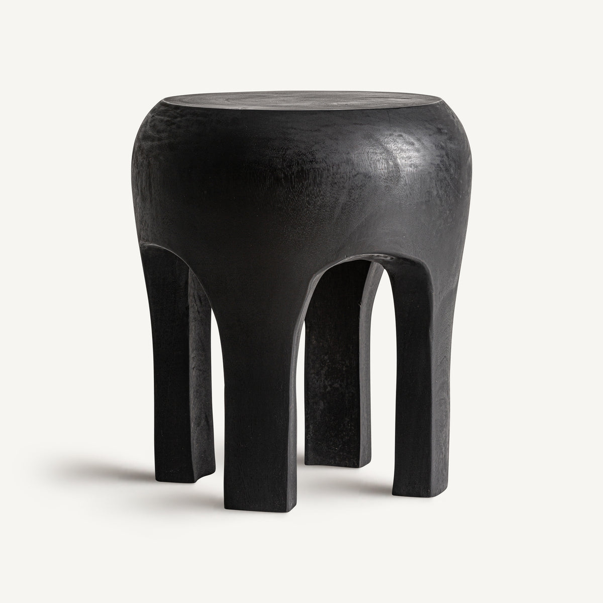 Mesa auxiliar Wahel — Madera suar negro