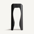 Mesa auxiliar Wahel — Madera suar negro envejecido