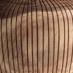 Mesa auxiliar Zobue — Madera suar marrón