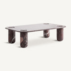 Mesa de centro Bourg — Mármol burdeos brillo