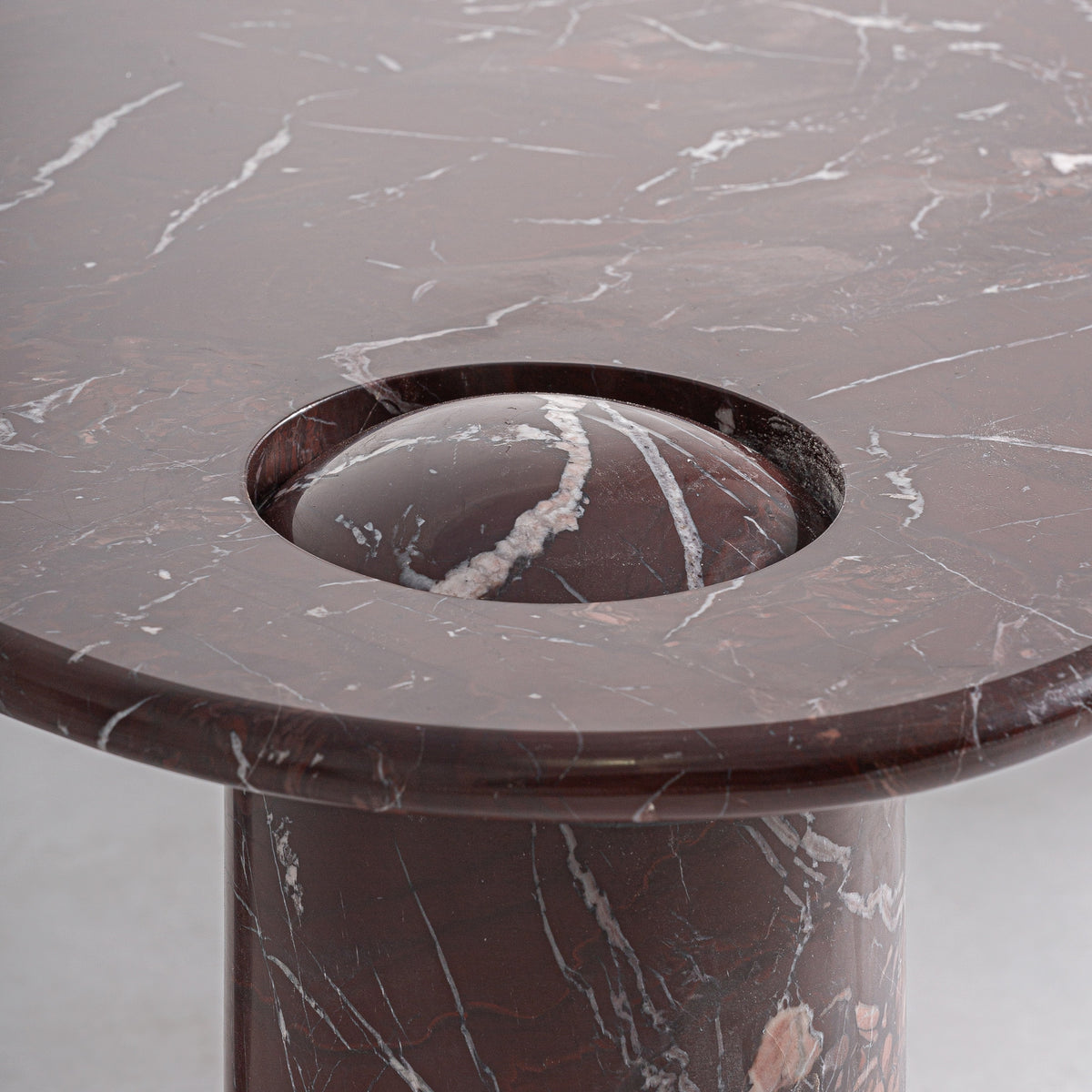 Mesa de centro Bourg — Mármol burdeos brillo