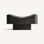 Mesa de centro Bridoire — Madera de mango reciclada negro
