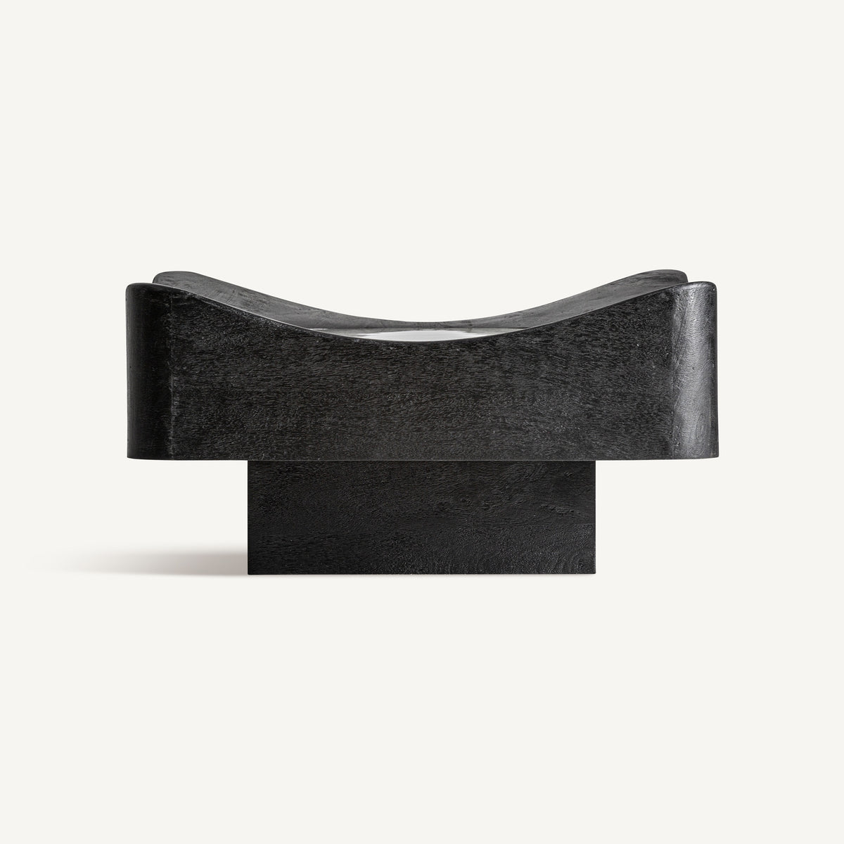 Mesa de centro Bridoire — Madera de mango reciclada negro