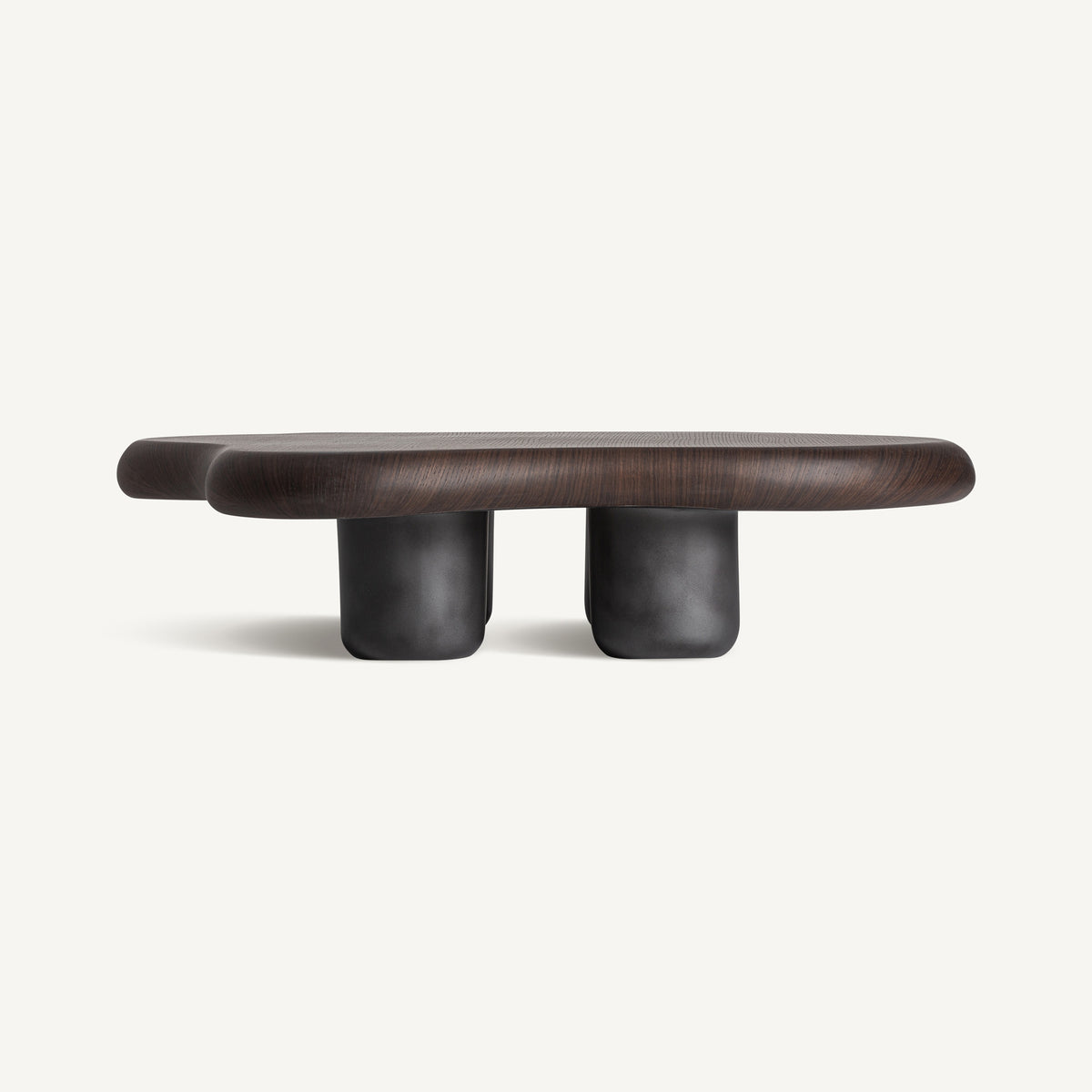 Mesa de centro Brunbek — Chapa de roble marrón