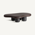 Mesa de centro Brunbek — Chapa de roble marrón