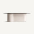 Mesa de centro Capitello — Cristal templado negro
