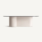 Mesa de centro Capitello — Cristal templado negro