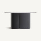 Mesa de centro Capitello — Cristal templado negro traslúcido
