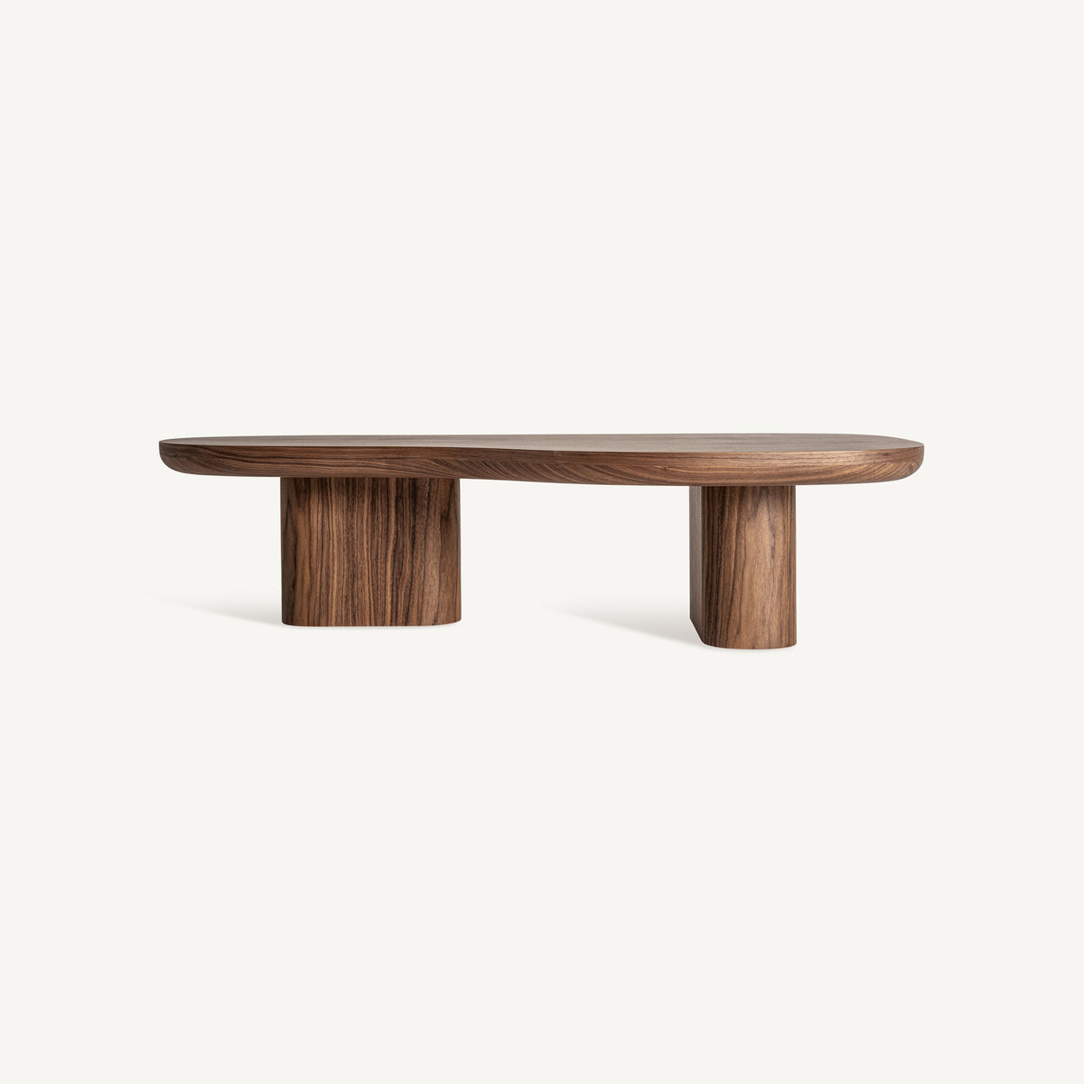 Mesa de centro Dubí — Chapa de nogal marrón