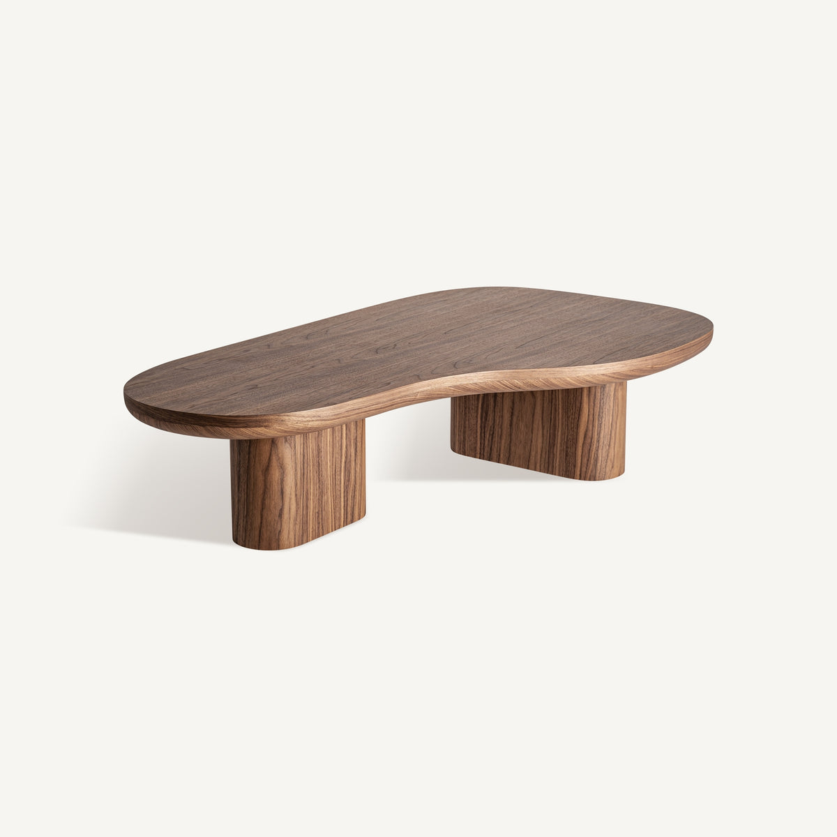 Mesa de centro Dubí — Chapa de nogal marrón