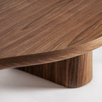 Mesa de centro Dubí — Chapa de nogal marrón