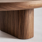 Mesa de centro Dubí — Chapa de nogal marrón