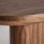 Mesa de centro Dubí — Chapa de nogal marrón