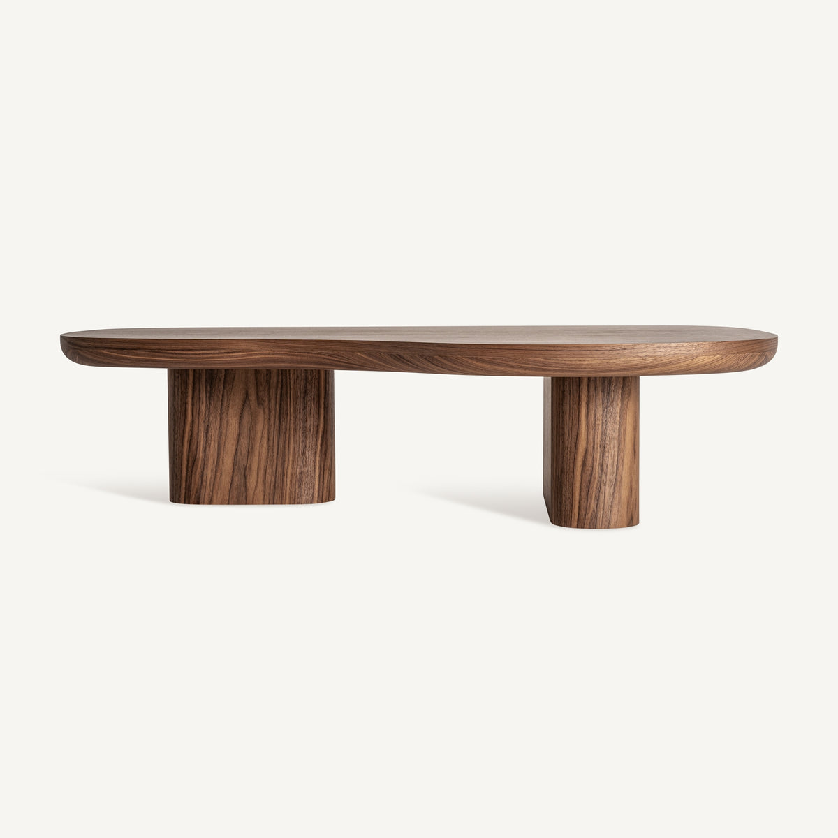 Mesa de centro Dubí — Chapa de nogal marrón