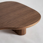 Mesa de centro Dubí — Chapa de nogal marrón