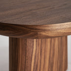 Mesa de centro Dubí — Chapa de nogal marrón