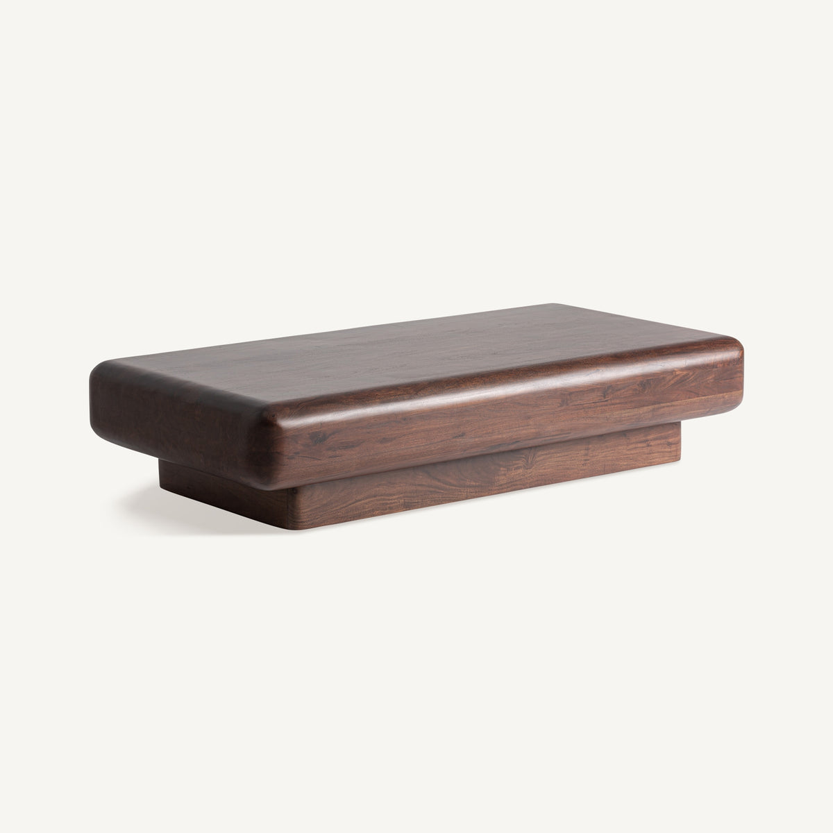 Mesa de centro Flers — Madera de acacia marrón