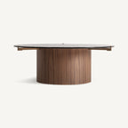 Mesa de centro Giswil — Madera contrachapada marrón