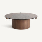 Mesa de centro Giswil — Madera contrachapada marrón