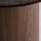 Mesa de centro Giswil — Madera contrachapada marrón