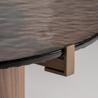 Mesa de centro Giswil — Madera contrachapada marrón