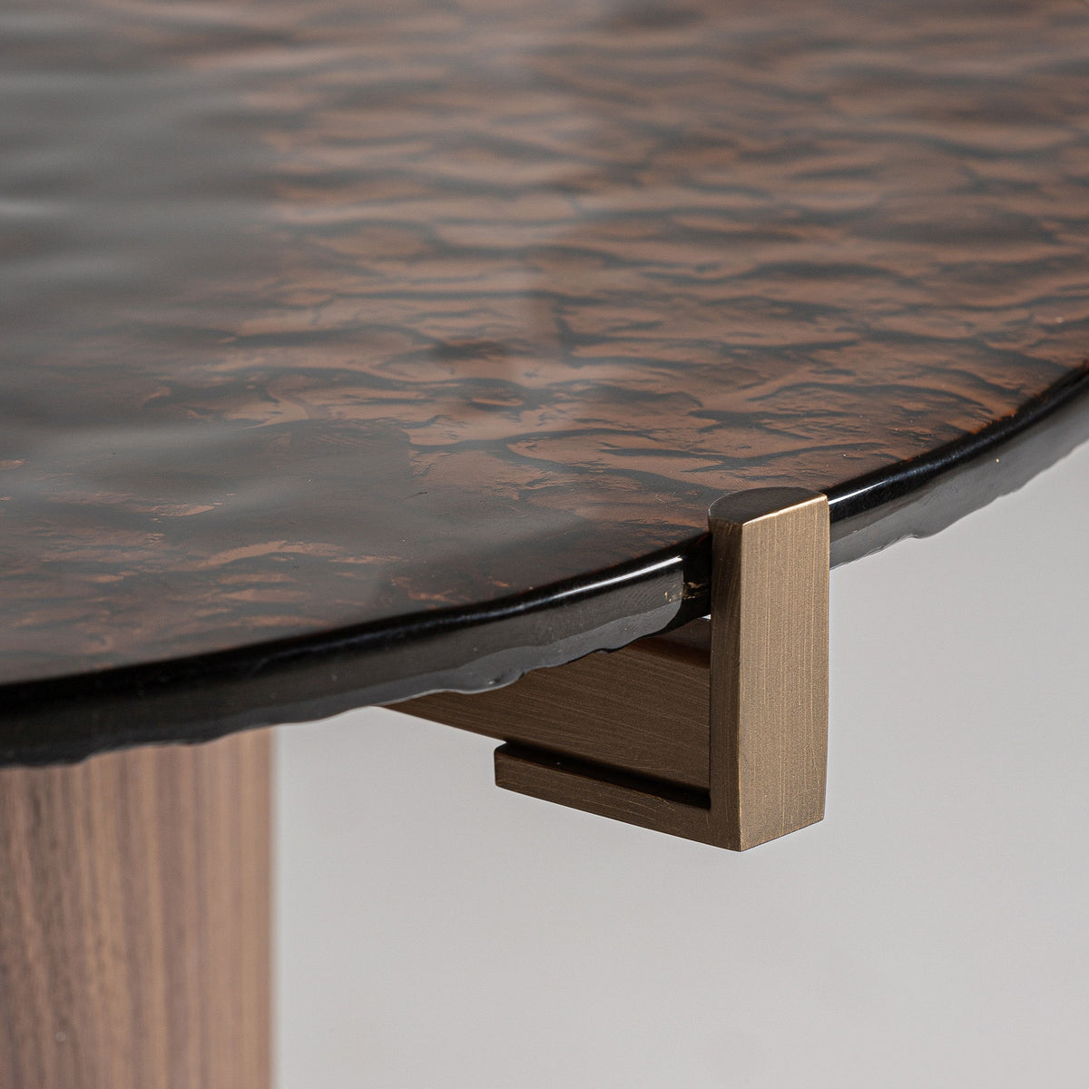 Mesa de centro Giswil — Madera contrachapada marrón
