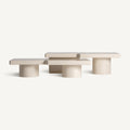 Mesa de centro J/2 — Madera dm beige brillo