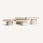 Mesa de centro J/2 — Madera dm beige brillo