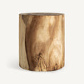 Mesa de centro Kondoa — Madera suar tonos en marrón tallado