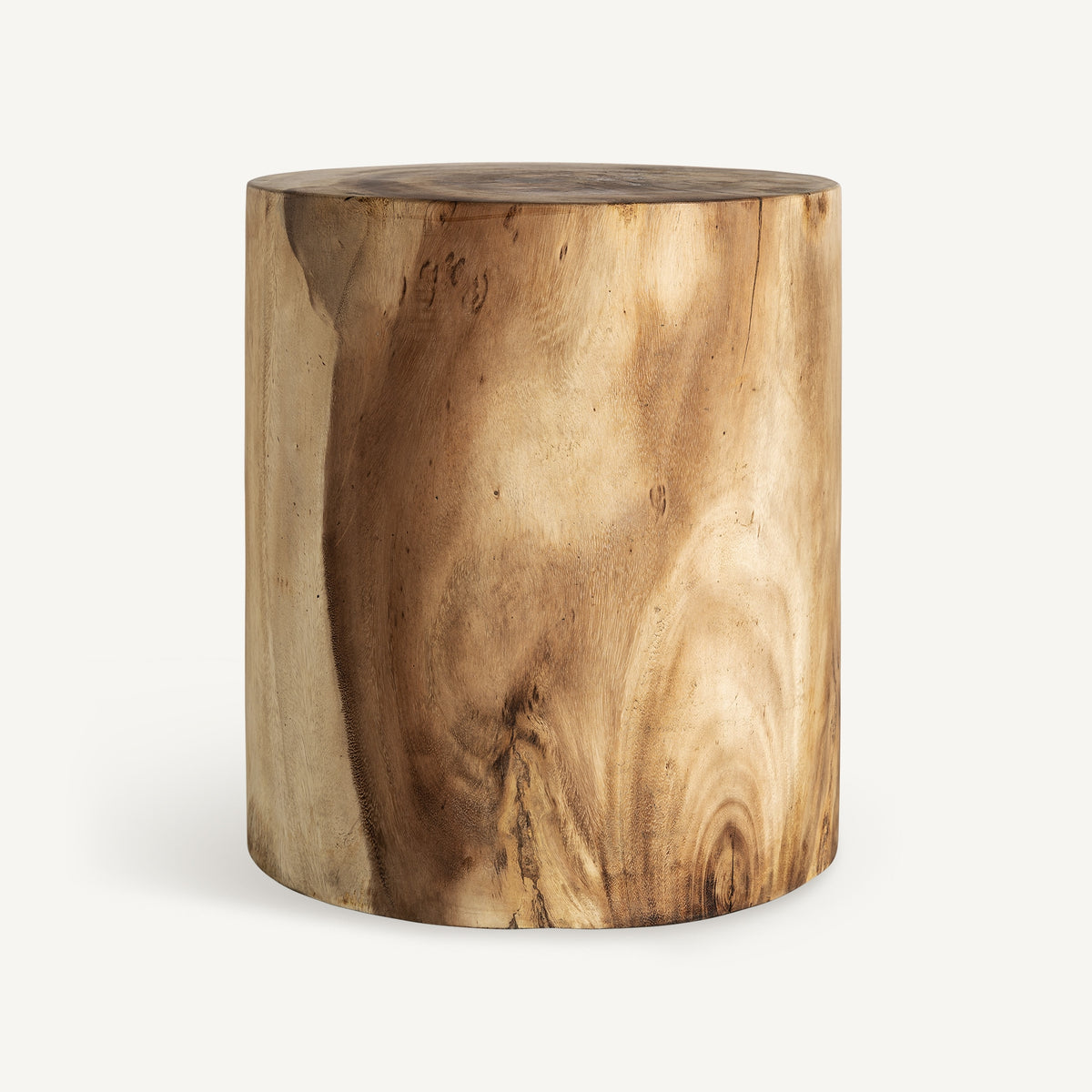 Mesa de centro Kondoa — Madera suar tonos en marrón tallado