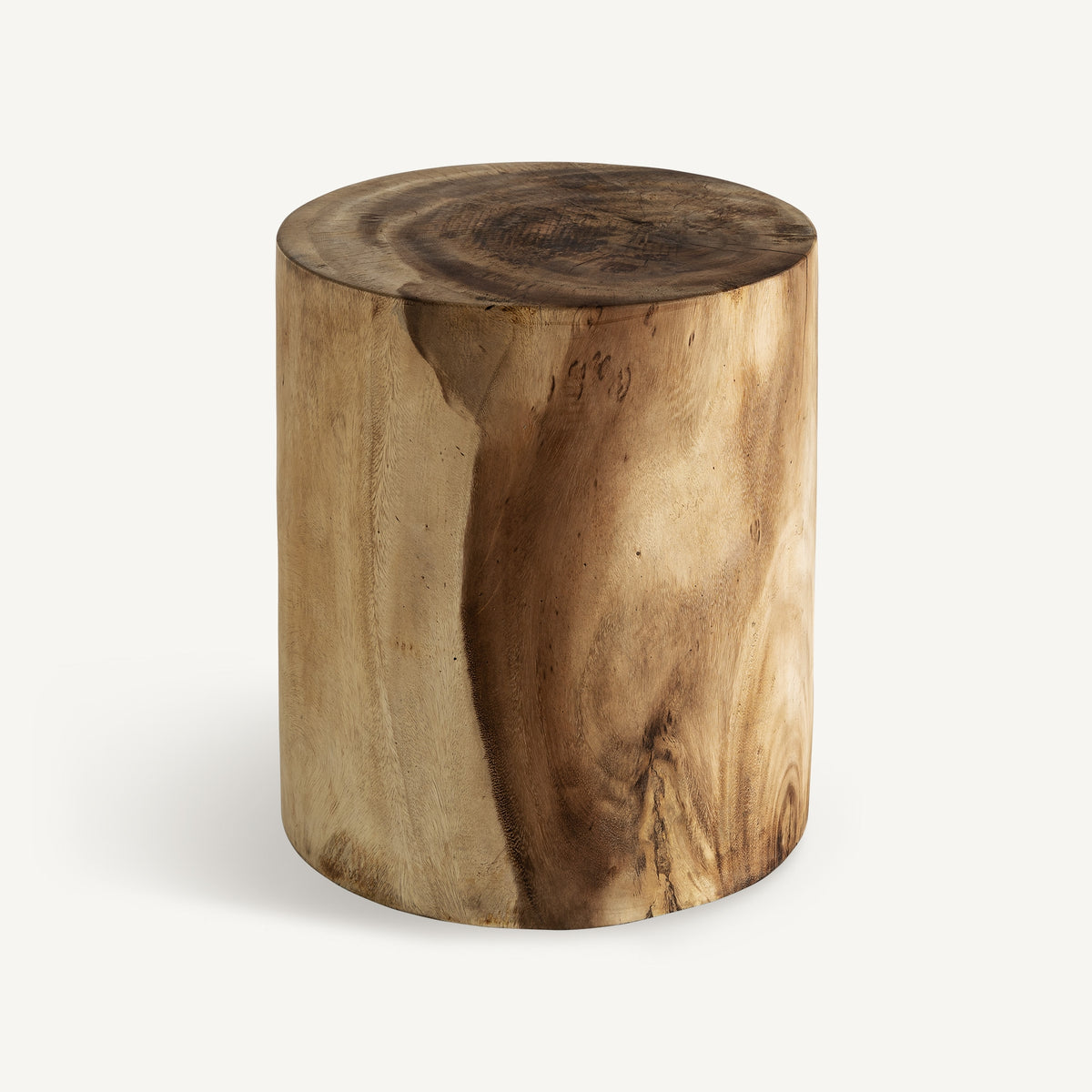 Mesa de centro Kondoa — Madera suar tonos en marrón tallado