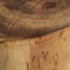 Mesa de centro Kondoa — Madera suar tonos en marrón tallado