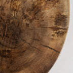 Mesa de centro Kondoa — Madera suar tonos en marrón tallado
