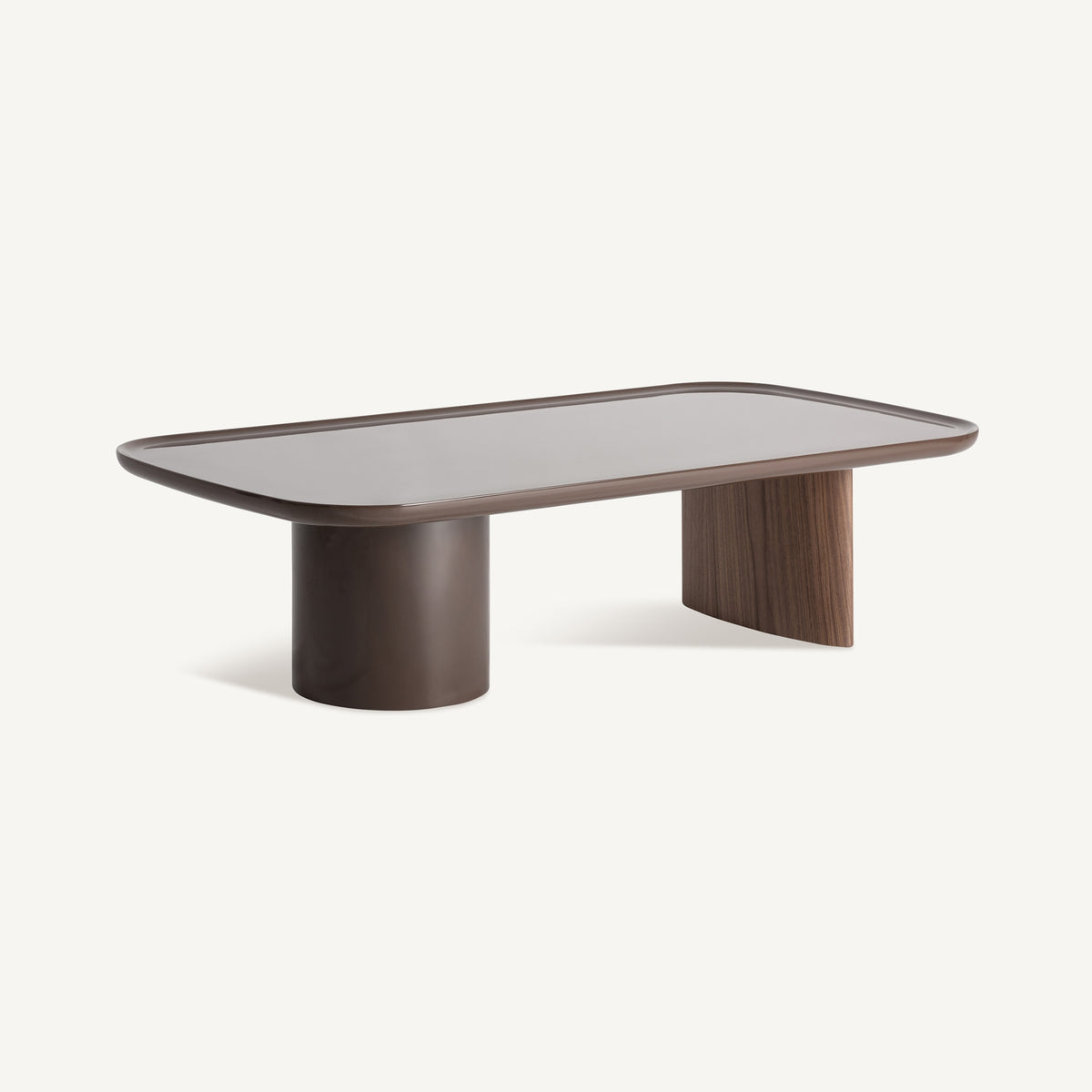 Mesa de centro Kuftein — Madera dm chocolate brillo