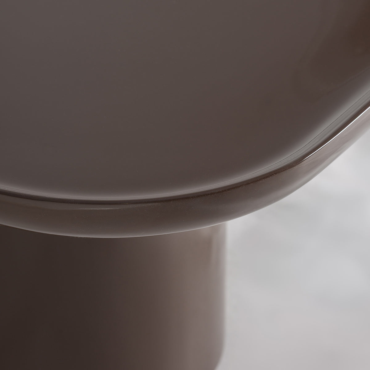 Mesa de centro Kuftein — Madera dm chocolate brillo