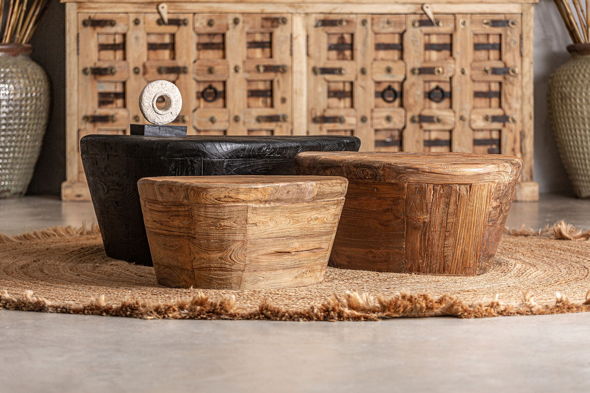 Mesa de centro Lestans — Madera de teca negra