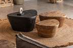 Mesa de centro Lestans — Madera de teca negra