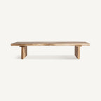 Mesa de centro Lewes — Madera de acacia marrón claro