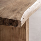 Mesa de centro Lewes — Madera de acacia marrón claro