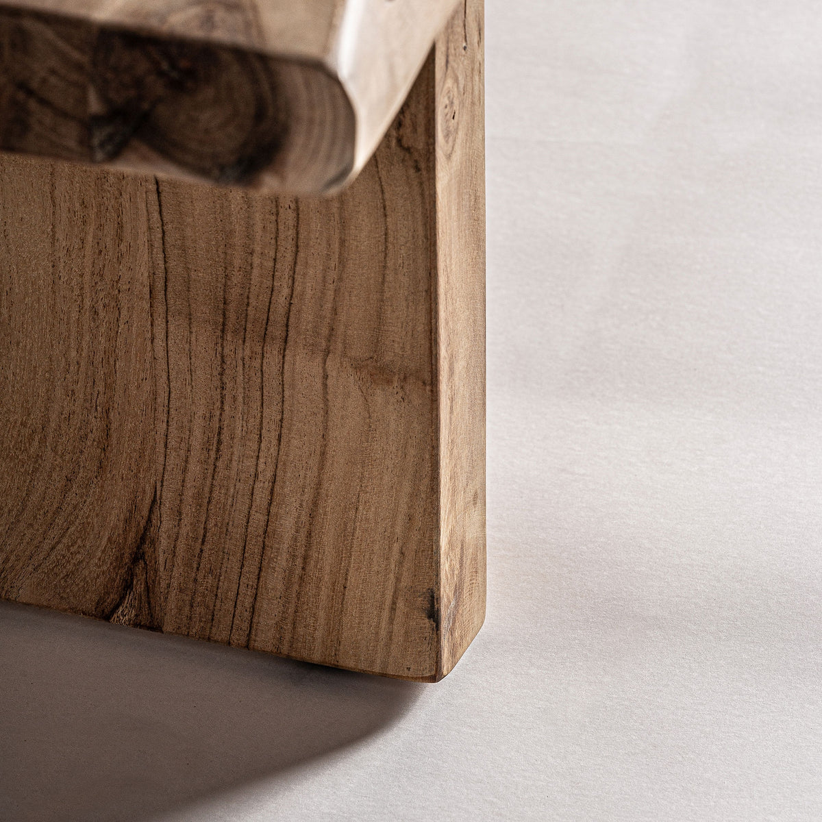Mesa de centro Lewes — Madera de acacia marrón claro